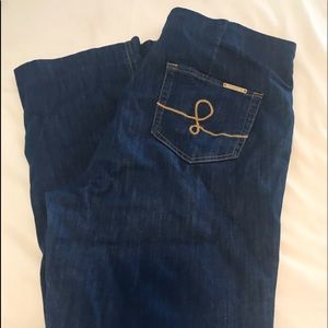 - 28in ocean cay high rise crop flare jean sz 12
